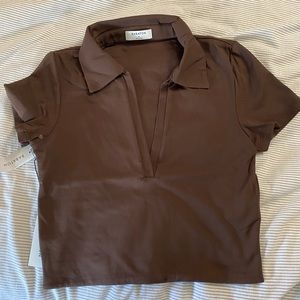 Babaton countour polo t-shirt